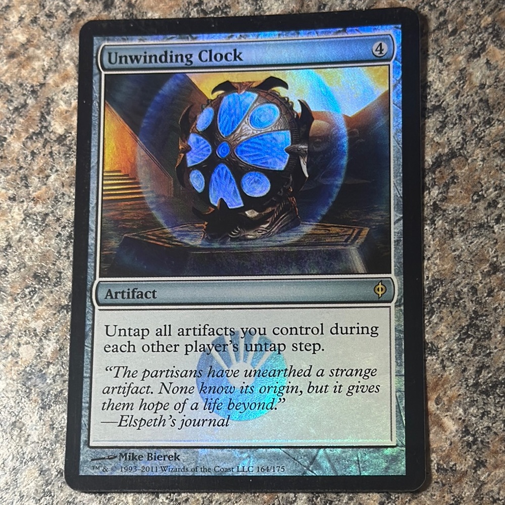 MTG Magic the Gathering Unwinding Clock FOIL